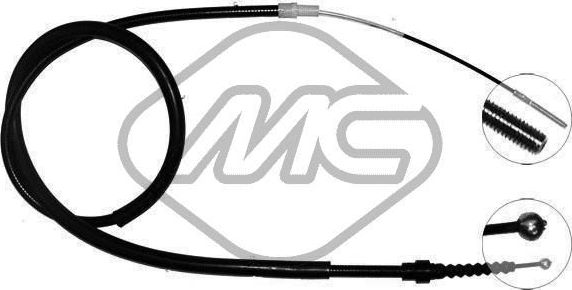 Трос ручника (тросик ручного тормоза) Metalcaucho правый для SEAT Toledo I 1991-1999. Артикул 80342