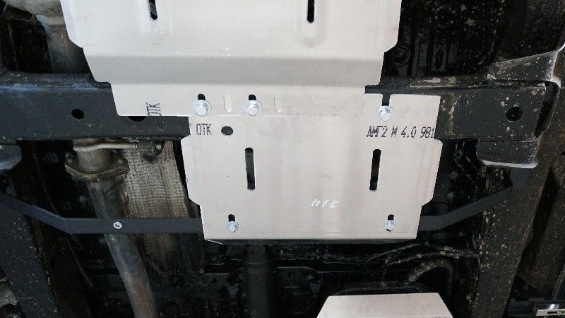 Защита алюминиевая ТСС (4 мм) для РК JAC T9 4WD (дизель) 2024-2026. Артикул ZKTCC00714