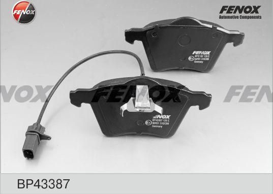 Тормозные колодки Fenox. Артикул BP43387