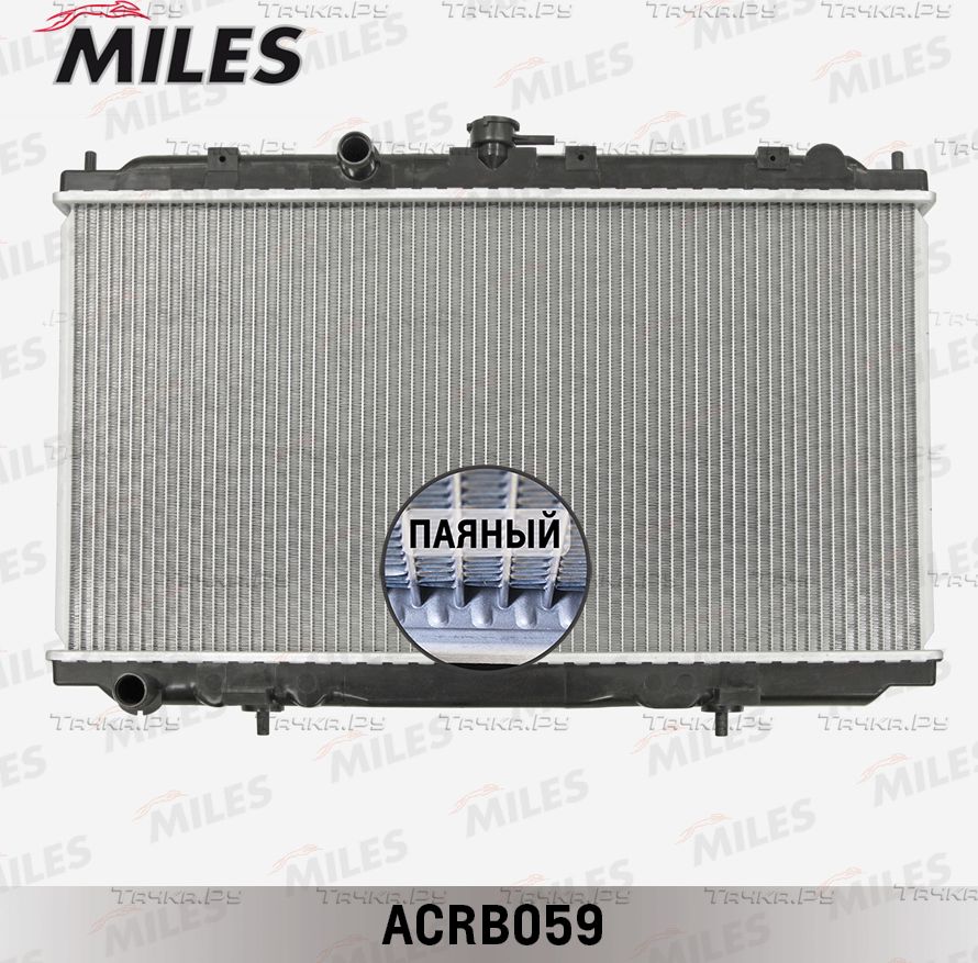 Радиатор охлаждения двигателя Miles для Nissan Primera P12 2002-2008. Артикул ACRB059