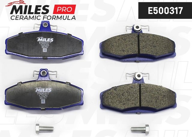 Тормозные колодки Miles (Керамика). Артикул E500317