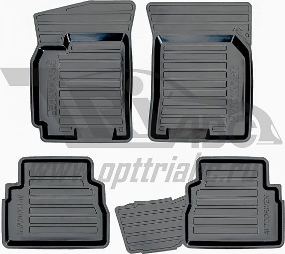 Коврики резиновые Avtodriver для салона Chevrolet Lacetti 2004-2013. Артикул ADRPRO015