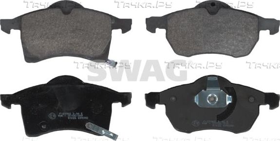 Тормозные колодки SWAG передние для Opel Astra G 1998-2005. Артикул 40 91 6232