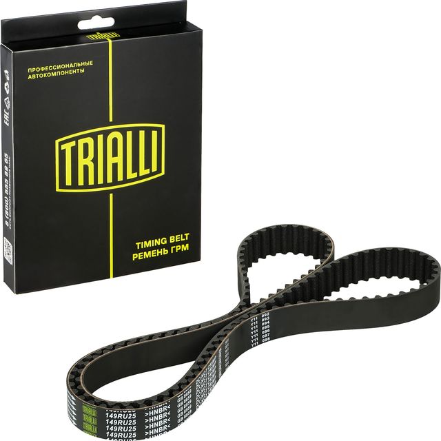 Ремень ГРМ Trialli (HNBR (Hydrierter Acryl-Nitril-Butadien-Kautschuk)). Артикул GB 8859
