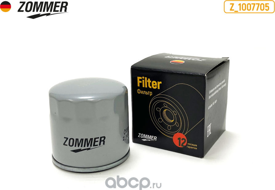 Фильтр масляный (Zommer). Артикул Z1007705