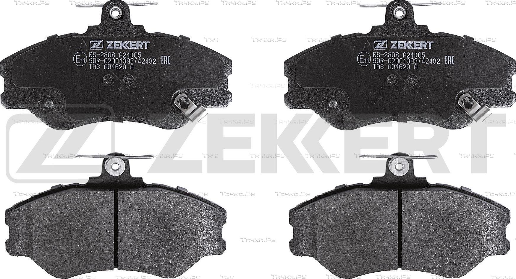 Тормозные колодки Zekkert передние для Hyundai Porter III 1993-2004. Артикул BS-2808