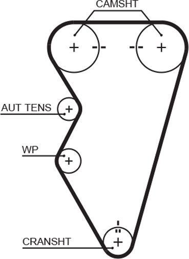 Ремень ГРМ Gates PowerGrip® для Lotus Elise II 2000-2005. Артикул 5497XS