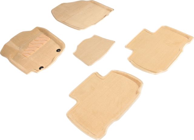 Коврики Seintex 3D ворсовые для салона Toyota RAV4 IV 2013-2026 бежевые. Артикул 84112