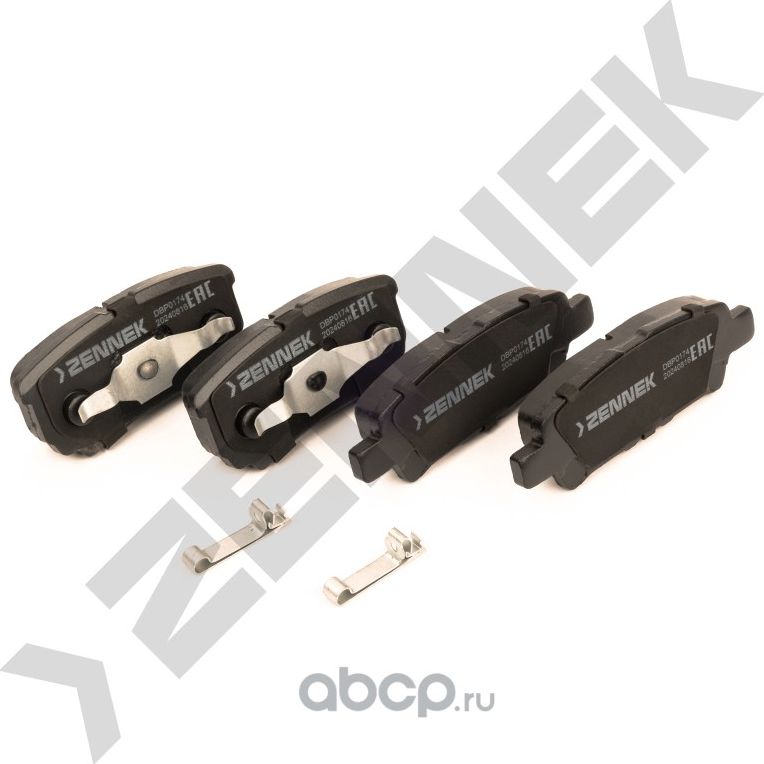 Колодки тормозные дисковые задние MITSUBISHI OUTLANDER 04-07, JEEP COMPASS 06 (Zennek). Артикул DBP0174