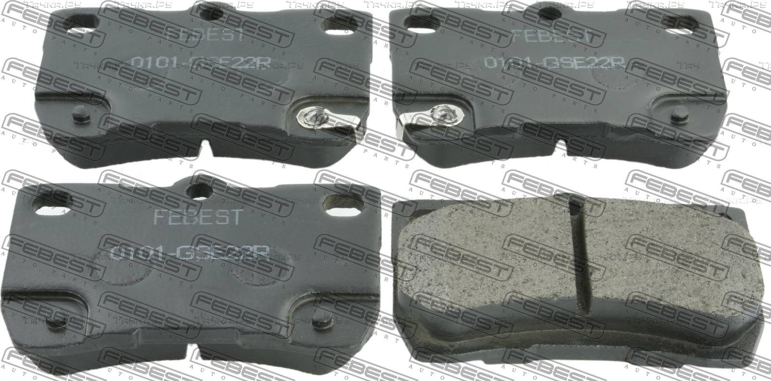 Тормозные колодки Febest задние для Lexus GS III 2005-2011. Артикул 0101-GSE22R