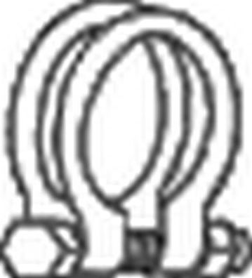 Хомут глушителя Bosal. Артикул 250-362