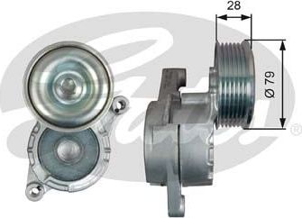 Натяжной ролик (натяжитель) приводного поликлинового ремня Gates DriveAlign®. Артикул T39284