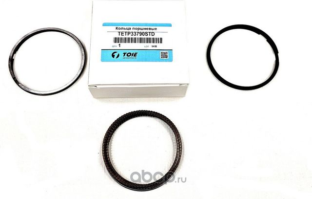 Кольца поршневые (комплект) MAZDA 3 (BK,BL) 2.0 03-13/6 (GG,GH) 2.0 02-12 STD (В (Toie). Артикул TETP33790STD
