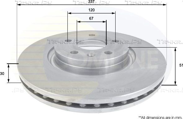 Тормозной диск Comline Comline. Артикул ADC1141V