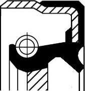 Сальник коленвала Corteco (FPM (Fluor-Kautschuk)). Артикул 19036717B