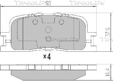 Тормозные колодки Fremax. Артикул FBP-0073