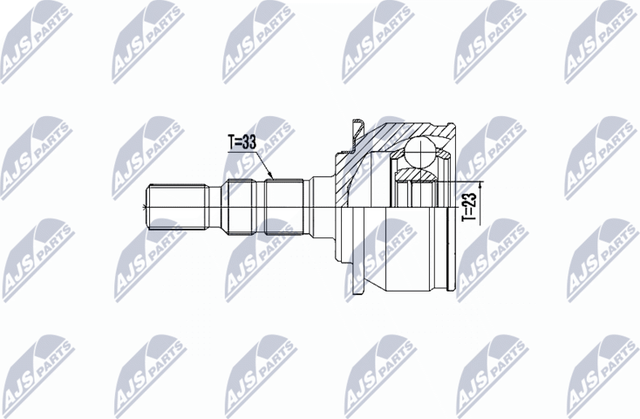 Шрус внутренний (граната) NTY передний для Opel Astra K 2015-2026. Артикул NPZ-PL-039