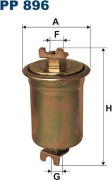 Топливный фильтр Filtron для Mitsubishi Colt III (C50) 1990-1992. Артикул PP 896