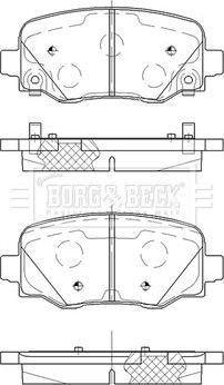 Тормозные колодки Borg & Beck. Артикул BBP2521
