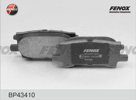 Тормозные колодки Fenox. Артикул BP43410