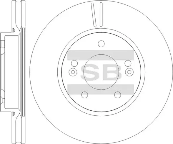 Тормозной диск Sangsin Hi-Q. Артикул SD8110