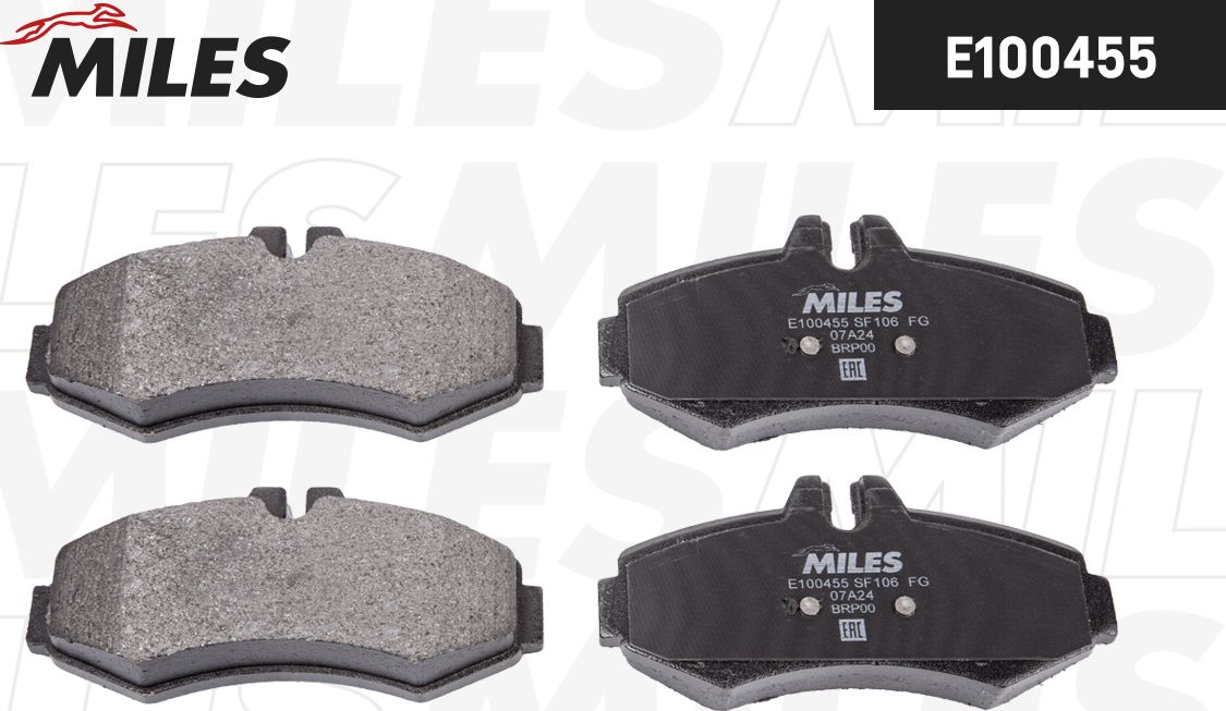 Тормозные колодки Miles (Semi-Metallic). Артикул E100455
