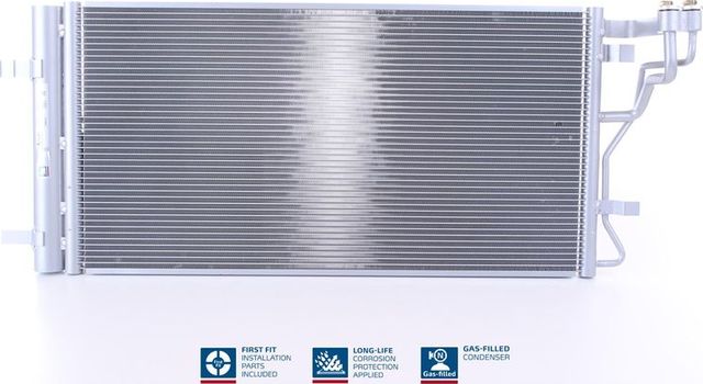 Радиатор кондиционера (конденсатор) Nissens (алюминий) для Hyundai Kona I 2018-2026. Артикул 940831