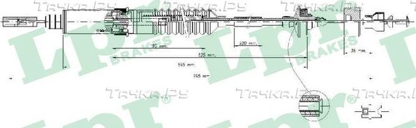 Трос сцепления LPR для Fiat Ulysse I 1999-2002. Артикул C0242C