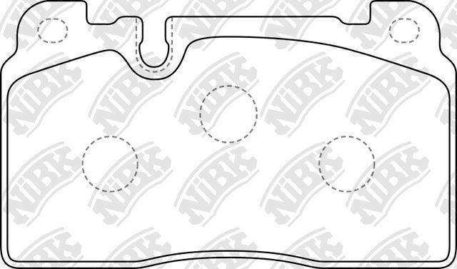 Тормозные колодки NiBK передние для Audi A6 IV (C7) 2011-2018. Артикул PN0894