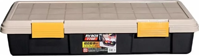 Ящик экспедиционный Iris Ohyama RV BOX 770F, 22 литра, ORCHER/BLACK, 77x32x15,5 см. Артикул RV770FO