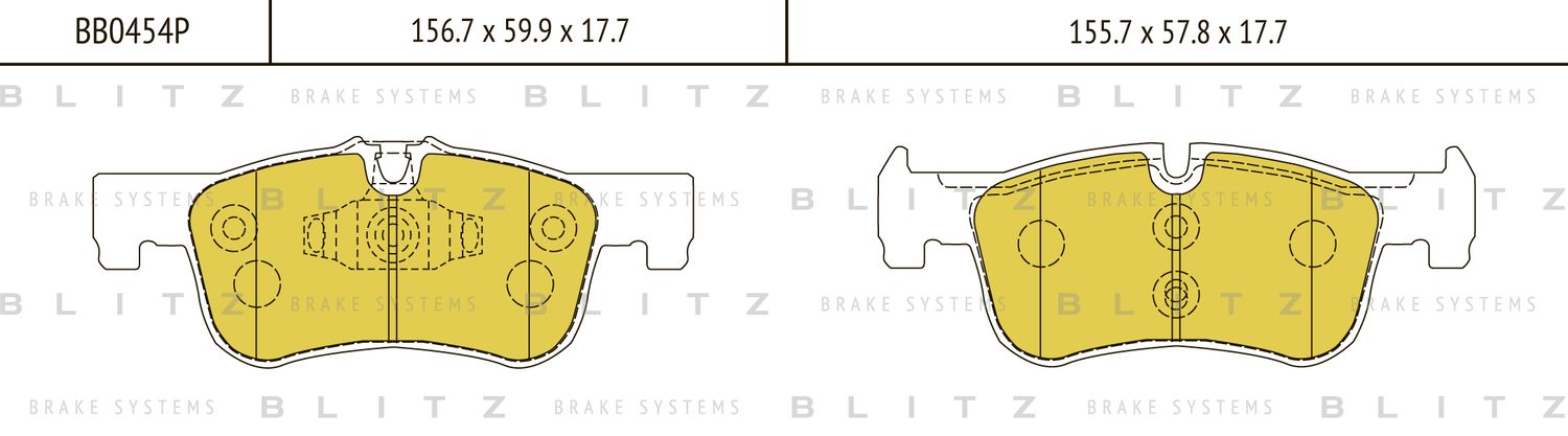 Колодки тормозные BMW 1 (F20) / 2 (F22) 10- перед. (Blitz). Артикул BB0454P