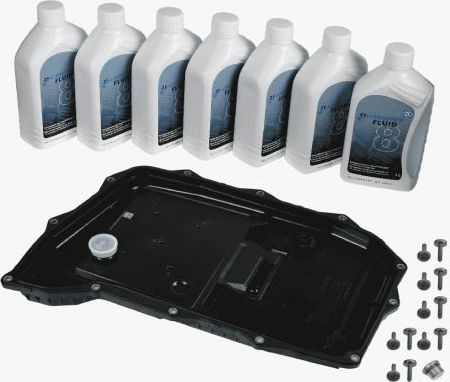 Масляный поддон АКПП с фильтром и маслом (7л) (ZF Parts). Артикул 1103298007