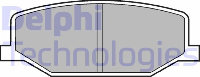 Тормозные колодки Delphi (органический). Артикул LP527