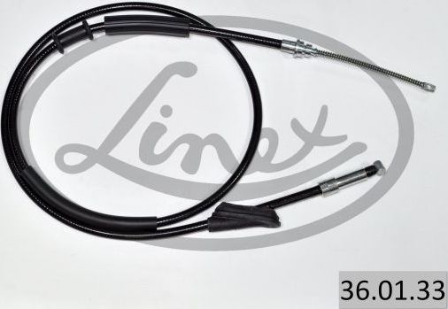 Трос ручника (тросик ручного тормоза) Linex. Артикул 36.01.33
