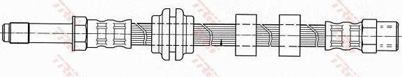 Тормозной шланг TRW. Артикул PHB345