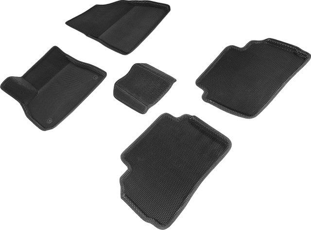 Коврики Seintex 3D EVA Соты для салона Chevrolet Malibu IX 2015-2026 ЧЕРНЫЕ. Артикул 96402
