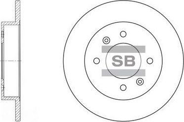 Тормозной диск Sangsin Hi-Q передний для Hyundai Elantra III (XD) 2000-2006. Артикул SD1017