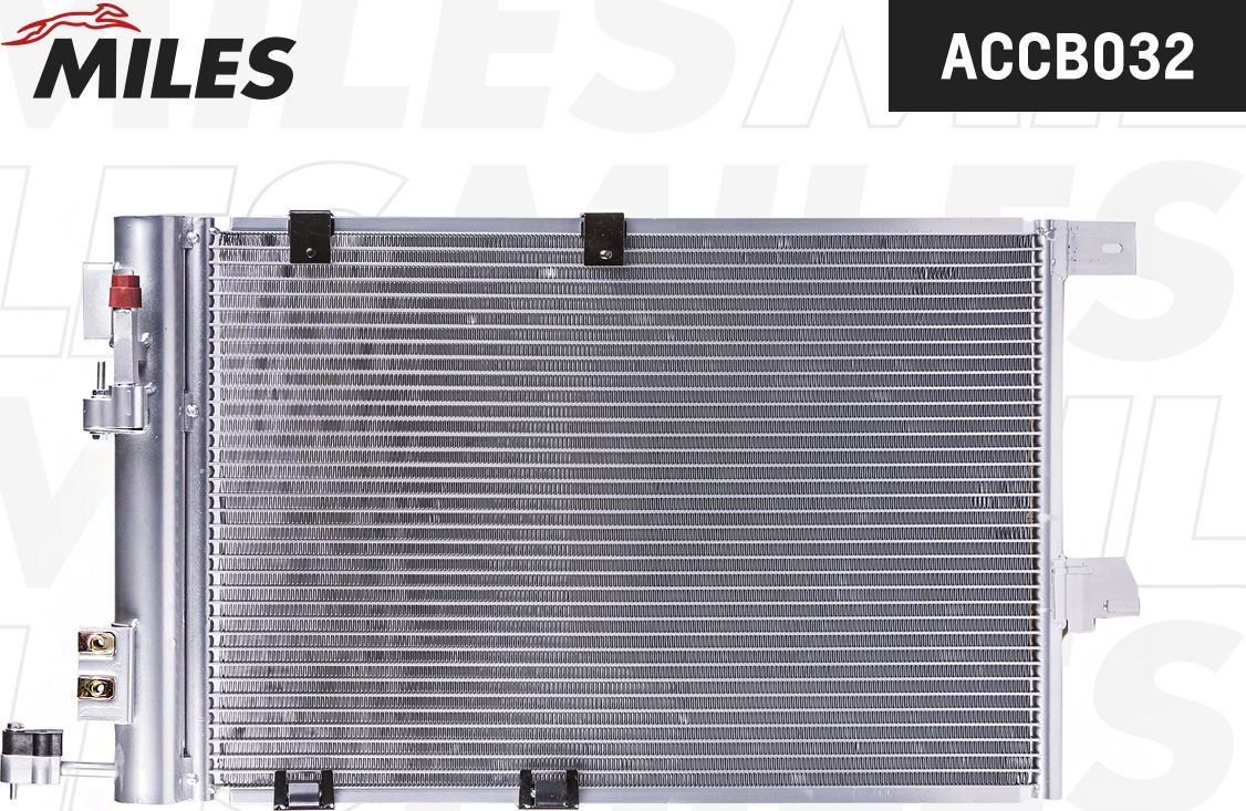 Радиатор кондиционера (конденсатор) Miles (алюминий). Артикул ACCB032