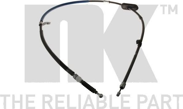 Трос ручника (тросик ручного тормоза) NK левый для Vauxhall Zafira C 2013-2018. Артикул 9036165