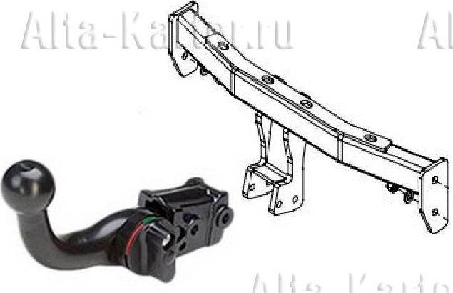 Фаркоп Westfalia для Citroen C-Crosser 2007-2013. Быстросъемный крюк. Артикул 340076600001