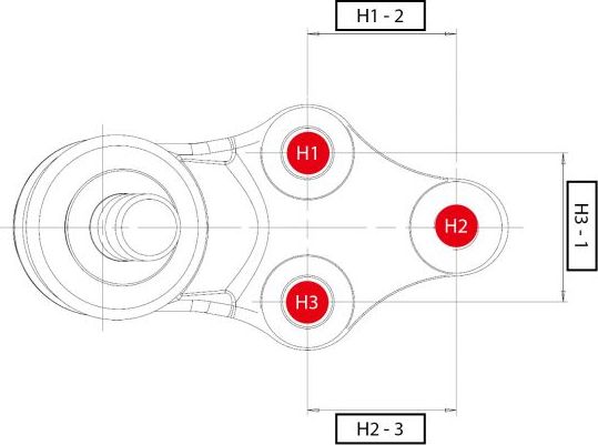 Шаровая опора CTR нижняя для Fiat Albea 1996-2012. Артикул CB0603