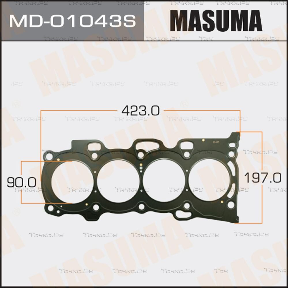 Прокладка ГБЦ Masuma для Toyota Alphard I 2003-2008. Артикул MD-01043S