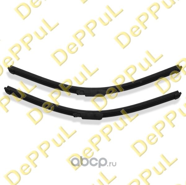 ЩЕТКА СТЕКЛООЧИСТИТЕЛЯ БЕСКАРКАСНАЯ (комплект 2шт) ЛЕВАЯ, ПРАВАЯ 550мм Х 550мм (Deppul). Артикул DEF002A