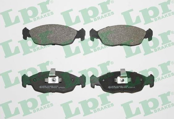 Тормозные колодки LPR передние для Citroen Saxo 1996-2004. Артикул 05P644