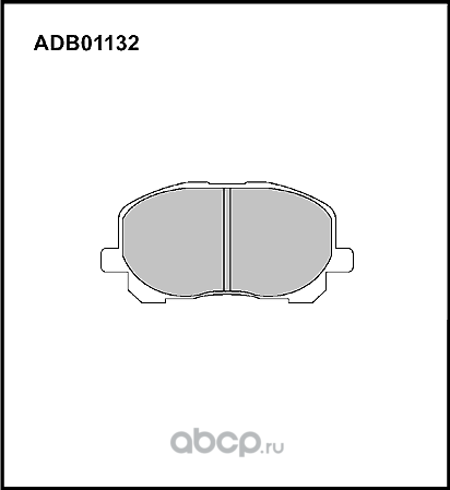 Колодки тормозные дисковые | перед | (Allied Nippon). Артикул ADB01132