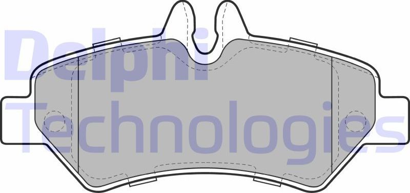 Тормозные колодки Delphi (Low-Metallic). Артикул LP1983