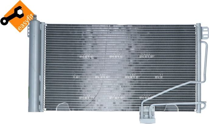Радиатор кондиционера (конденсатор) NRF (алюминий). Артикул 35535