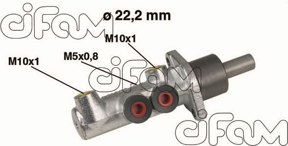 Тормозной цилиндр главный Cifam (Чугун). Артикул 202-354