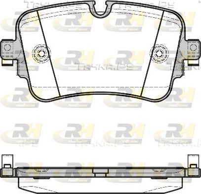 Тормозные колодки RoadHouse задние для Audi Q7 II (4M) 2015-2026. Артикул 21668.08