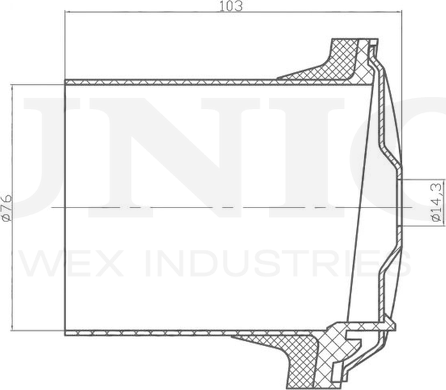 Пыльник амортизатора (Unio). Артикул DUC-10012